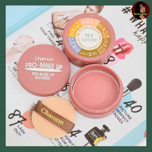 chamon-pro-make-up-blusher-บลัชออนปัดแก้มเนื้อแมท-แก้มดูใสๆ-เป็นธรรมชาติ-ปัดง่ายใช้ได้กับทุกสีผิว