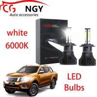 สำหรับ Nissan Navara NP300 2009ถึง2019-LED ไฟหน้าหลอดไฟ6000K สีขาว High &amp; Low Beam Kit (1คู่)