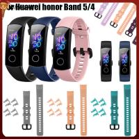 UMMEAX อ่อนนุ่ม สายรัดข้อมือ สร้อยข้อมือ ซิลิโคน สายนาฬิกา For Honor Band 5 4 สายสำรอง