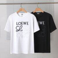 Luo Yiwei High-Quality 2023 Spring And Summer New Embroidered Logo Short-Sleeved T-Shirt Couple Models Loose Korean Version Of The Tide