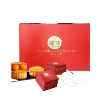 【XBYDZSW】双蛋黄莲蓉豆沙 Double egg yolk lotus paste bean paste variety of flavor mooncake 6 pieces