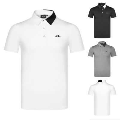 Amazingcre PEARLY GATES  Odyssey Mizuno DESCENNTE PXG1 J.LINDEBERG◕⊙☃  New golf clothing men summer golf short-sleeved men quick-drying breathable elastic golf clothing men