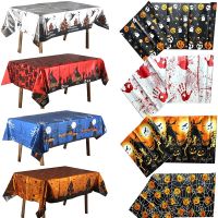 【JIU YU】☼♨  Toalha De Mesa De Abóbora De Halloween Spider Web Bat Ghost Table Cover Roupas para Festa Festival Home Table Decoration Supply