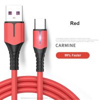 Type-C Mobile Phone Charging Cable Liquid With Light 5A Super Fast Charging Data Cable For type-C All Kinds Of Port C Type