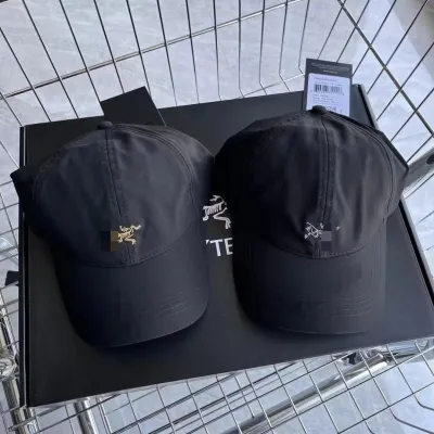 Arcteryx ชุดหมวกลายการ์ตูน Topi Lampu นิ่มลายกรงนกขนาดเล็กสำหรับหมวกกลางแจ้ง