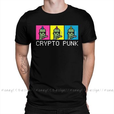 High Quality Men Ntf Black T-Shirt Crypto Nft Pixel Punk Pure Cotton Shirt Tees Harajuku Tshirt