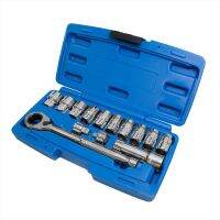 ชุดลูกและด้ามบ๊อกซ์ 14 ชิ้น  Go Through Socket &amp; Ratchet Handle Set (14 Pcs)