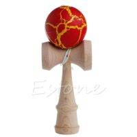 【In-Stock】 Nahar Trade L4MC ของเล่นไม้ของเล่นเด็กเสริมการเรียนรู้ของเล่น Kendama ไม้ไผ่สีแตกขายดี