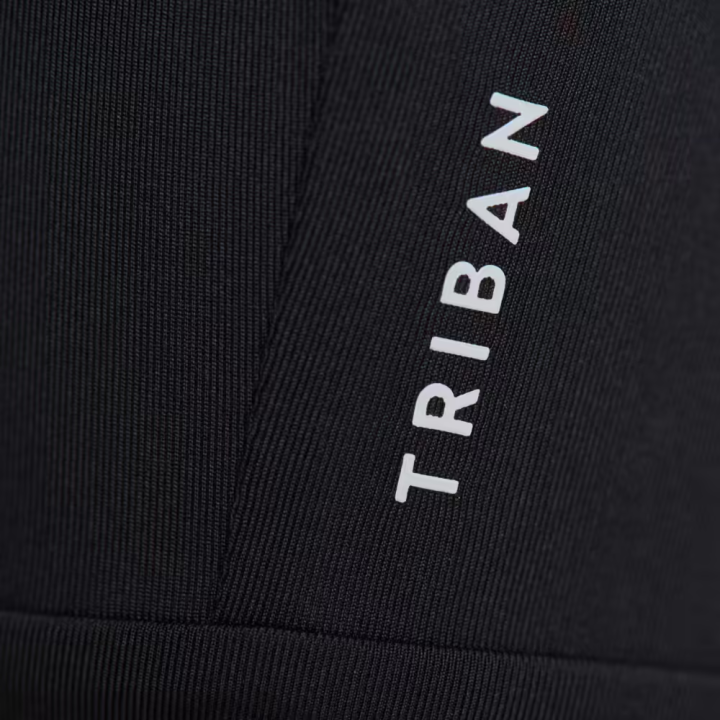 triban-กางเกงปั่นจักรยานขาสั้นแบบไม่มีเอี๊ยมสำหรับผู้ชายรุ่น-essential-สีดำ-ระบาบอากาศได้ดี-ผ้าเนื้อนุ่ม-ยืดหยุ่น-และขอบเอวใส่สบาย