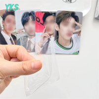 ?【Lowest price】YKS 50pcs Korea Card Sleeves CLEAR Acid ฟรี CPP Hard 3นิ้ว photocard โฮโลแกรม Protector ฟิล์มอัลบั้ม Binder