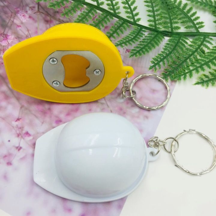 hot-2pcs-helmet-hard-hat-keychain-2-in-1-bottle-opener-safety-keying-jewelry-plastic-chain-pendant