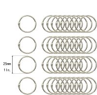 《   CYUCHEN KK 》40 Pack Loose Leaf Binder Ring แหวนโลหะ1นิ้วสำหรับการ์ดดัชนีแฟลชการ์ด