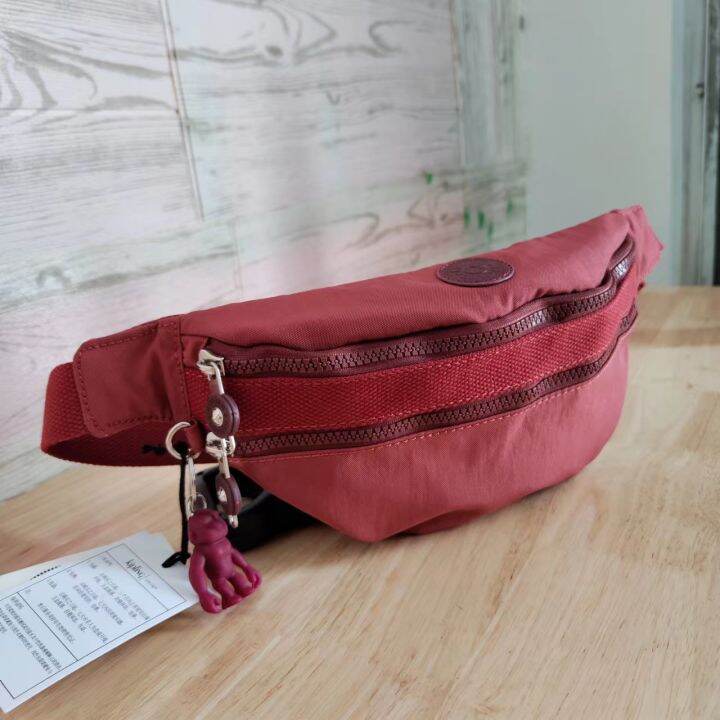 【READY STOCK】Kipling KI0087 Double Waistpack K Family Monkey Bag Unisex