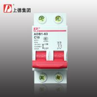 【⊕Good quality⊕】 aojia6891 กลุ่มสวิตช์แอร์บนขนาดเล็ก/บ้าน/สองขั้ว/10a Dz47-2p/Adb1-63 C10สีแดง