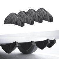 4pcs Universal Car Rear Bumper Diffuser Decor Trim Shark Fins Back Bumper Spoiler Lip Spliter Anti-Crash Car Accessories