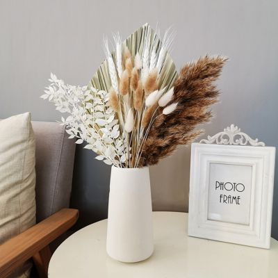 Pampas Grass Decor Palm Dried Natural Flowers Bouquet Arrangement Wedding Party Christmas Decorations For Home Living Room Table