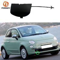 {DAC อะไหล่รถยนต์} กันชนหน้ารถกระจังลากจูงฝาครอบครอบตะขอสำหรับ FIAT 500 500C 312 2007-2015สีดำอะไหล่ส่วนภายนอก735456794