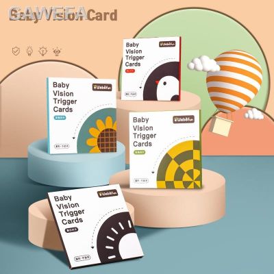 วิธีแก้ ● Kartu กระตุ้นภาพ Bayi Montessori Mainan แฟลช Warna Hitam Putih untuk Buku ฉัน Baybaru Lahir Pendidkan Kartu Flash