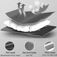 แผ่นรอง Kursi Belakang Motor เบาะรถจักรยานยนต์กันลื่นเบาะรองนั่งรถมอเตอร์ไซค์3D กันลื่นระบายอากาศได้ดีสำหรับการขี่จักรยานในฤดูร้อน