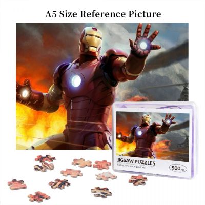 Iron Man Wooden Jigsaw Puzzle 500 Pieces Educational Toy Painting Art Decor Decompression toys 500pcs
