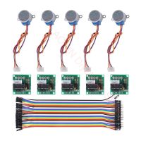 5PCS 5V 28BYJ-48 ULN2003 Stepper Motor + 5PCS ULN2003 Driver Board +20cm 40pin Male to Female Dupont Wire for Arduino