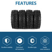 4PCS 1.9 inch Rubber Tyre 1.9 Wheel Tires 108X40MM for 1/10 RC Crawler TRX4 Axial SCX10 90046 AXI03007