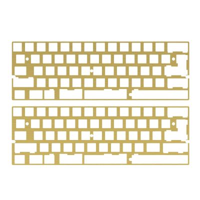 KBDfans CNC Aluminum/Brass 60% Plate For DZ60 Customized Mechanical Keyboard PCB Basic Keyboards
