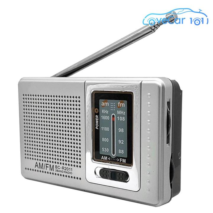 Dual Band Mini Radio 3.5mm Jack Portable Mini Radio Music Player Radio for  Elder