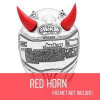 【SALE】 อุปกรณ์เสริมหมวกกันน็อคมอเตอร์ไซค์ผู้ชาย Devil Horns Demon Horn Helmets For Moto Helmets Decoration