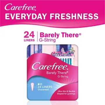 carefree thong pantiliners, regular protection, unscented, 196
