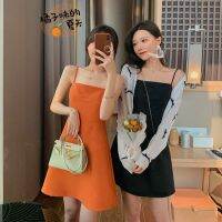 [COD] student version slimming 2022 new ins black dress female little with for women