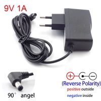 ♚ AC DC 9V 1A 1000ma Power adapter supply EU plug reverse polarity charger adaptor AC 100V-240V Converter Negative Inside switch