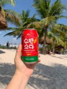 HCMNước uống soda Hàn Quốc có gas vị dưa hấu set 6lon 350ml