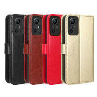 เคส Redmi Note 12S 4G ป้องกันเต็มรูปแบบเคสฝาครอบกระเป๋าแม่เหล็กช่องเสียบบัตรเคสแบบฝาพับที่วางกันกระแทก