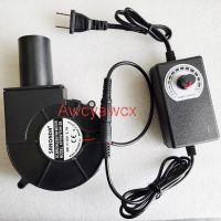 คลังสินค้าพร้อมพัดลมเป่าลม9733 110V 220V AC DC 12V 2.7A ขับเคลื่อนด้วยตัวควบคุมความเร็วหลากหลาย BBQ DIY ความเร็ว7000RPM