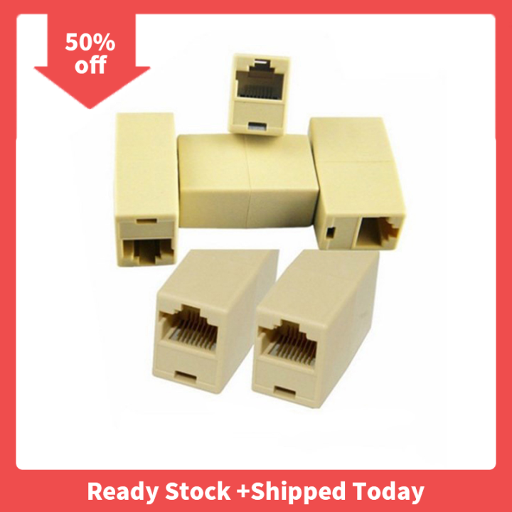 pheebss-10ชิ้น-rj45ตัวเมีย-ตัวเมียขั้วต่อเชื่อมเคเบิลเครือข่ายอีเทอร์เน็ตแลนใหม่