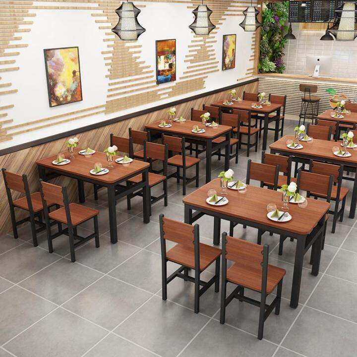 Snack Bar Canteen Table & Chair Home Cafeteria Restaurant Fast Food