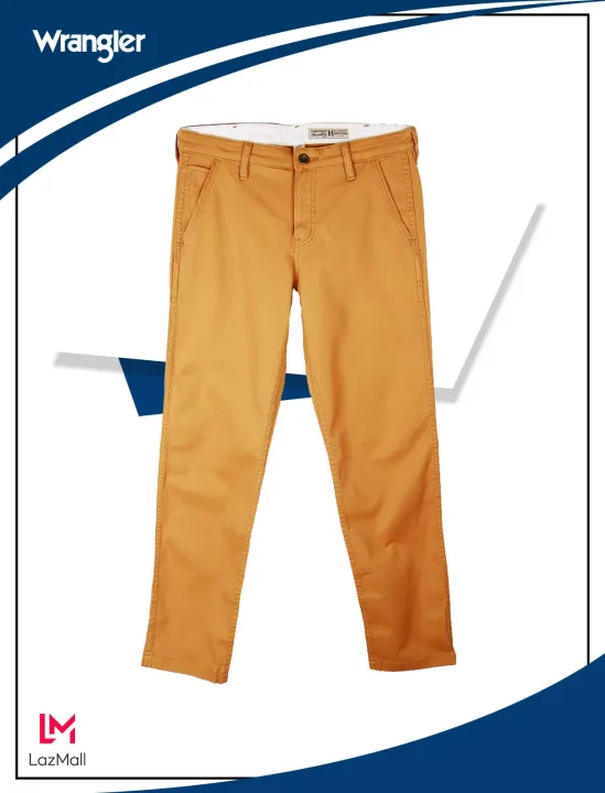 Wrangler Timber Creek Mens Howthrone Medium Regular Tapered Chinos Twill  Pants in Mustard Yellow or Red | Lazada PH