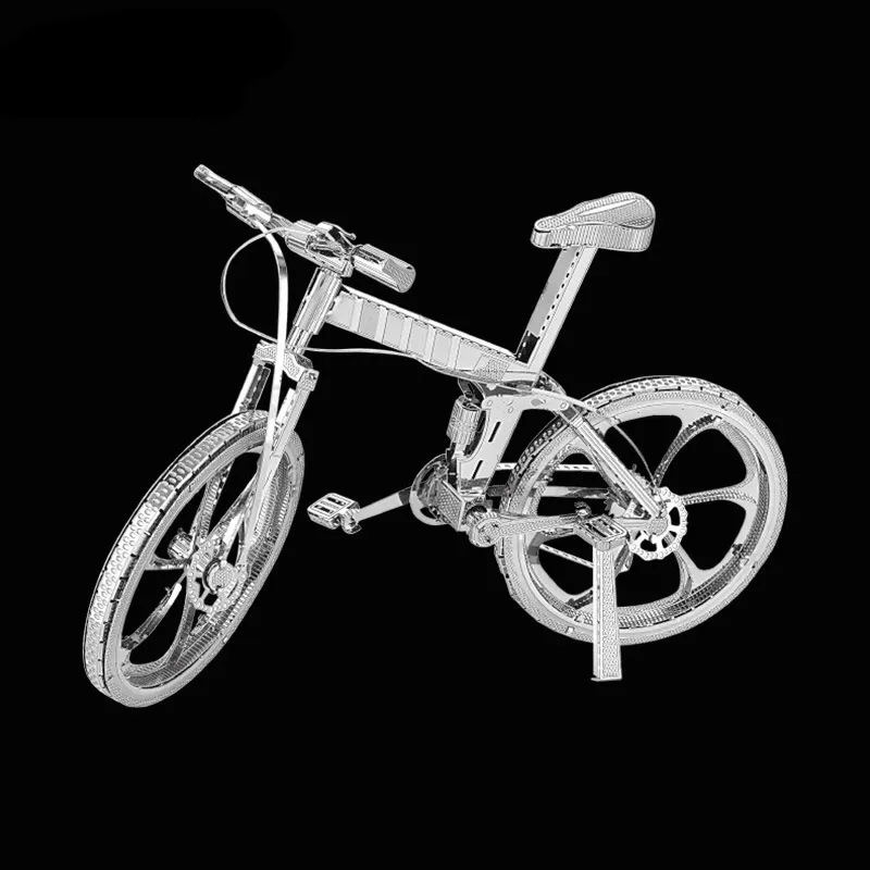 Metal DIY Assembly Mountain Bike Bicycle 3D Model Kit Collection