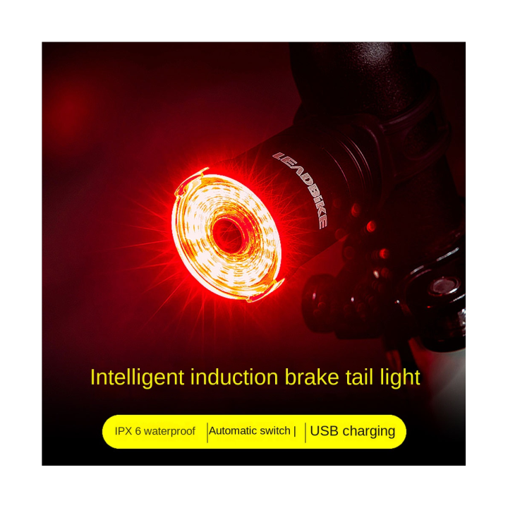 leadbike-smart-bike-tail-light-brake-sensing-bicycle-light-cycling-light-usb-rechargeable-led-tail-light-bike-accessories