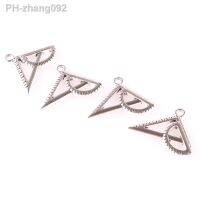 ☽ 30pcs Zinc Alloy Metal Charms Triangular Ruler Drawing Protractor Pendant For Necklace Student Jewelry 23480