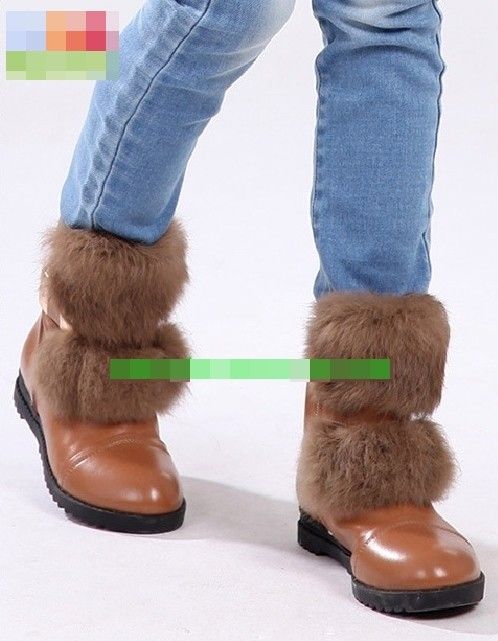 กันน้ำซึมพร้อมลุยหิมะ-รองเท้าบูทกันหนาว-winter-boots-ติดเฟอร์-size-28-36