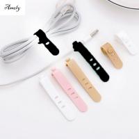 AMELY Cord Line 7.5Cm หูฟังออแกไนเซอร์สายโทรศัพท์ม้วนสายเคเบิลลวดห่อซิลิโคน