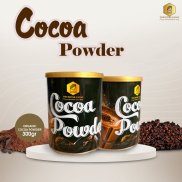 Bột cacao nguyên chất Powder Cocoa dạng lon 300g chính hãng The Bitter