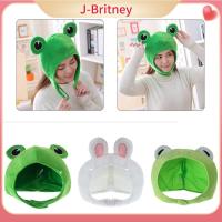 J-BRITNEY หมวกน่ารักอุ่นสตรี/ผู้ชายหมวกหมวกผู้หญิงหมวกหมวกแก๊บหูกระต่ายสีเขียวลายการ์ตูนหมวกหมวกตุ๊กตาดวงตากบขนาดใหญ่