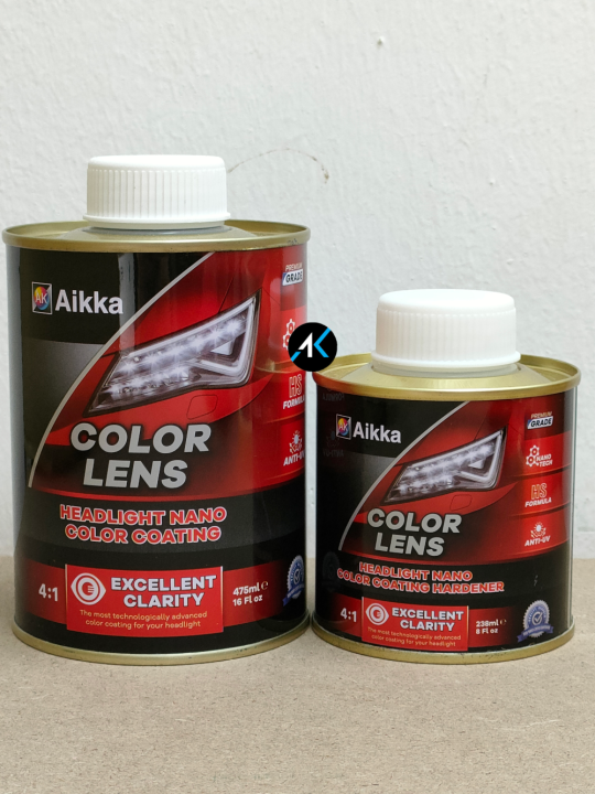(READY STOCK) AIKKA Color Lens Headlight Nano Colour Coating (BLACK