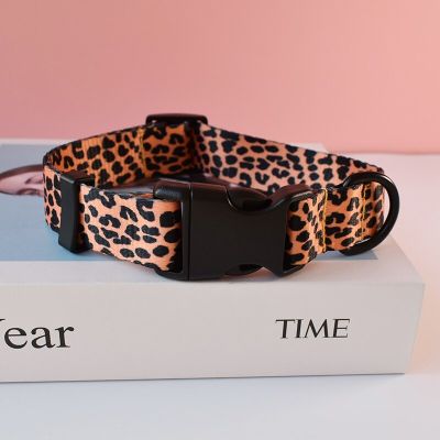 leopard color collar pet accessories designe for beagle collars dog leash dogs beagle pet kit dog collar leash Leashes