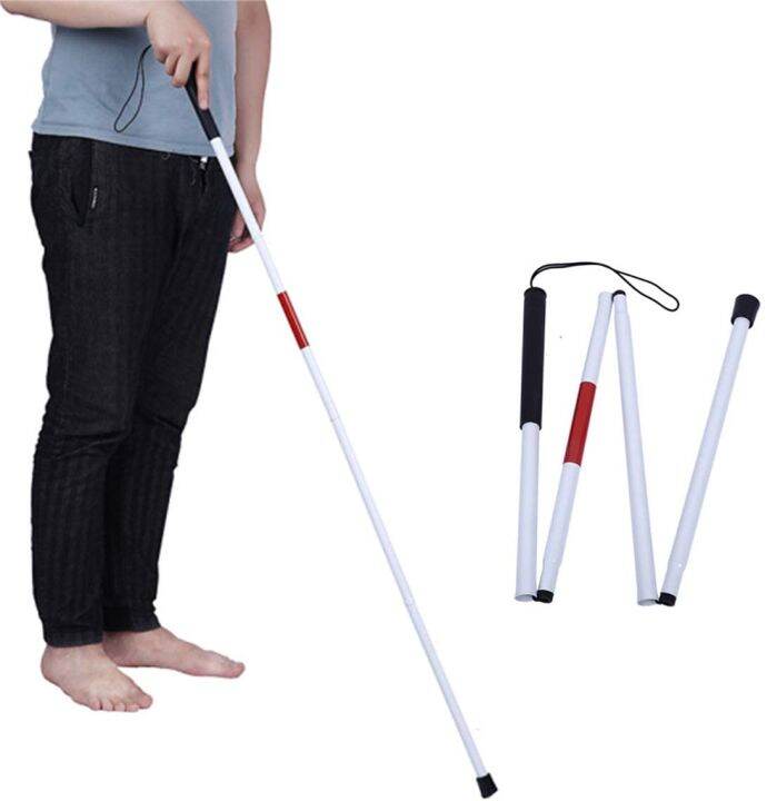 Spot Folding Cane Blind Man Stick Walking Cane for Visually Impaired ...