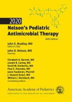 2020 Nelsons Pediatric Antimicrobial Therapy, 26 ed - ISBN : 9781610023528 - Meditext