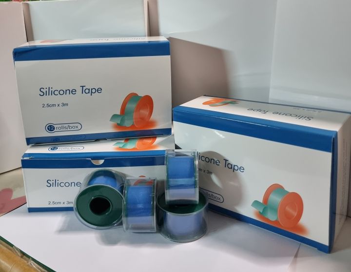 พลาสเตอร์ซิลิโคน-silicone-tape-medical-silicone-tape-2-5cmx3m